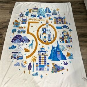 Walt Disney World 50th Anniversary Fleece Throw